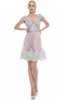 Rochie liliac-roz prafuit